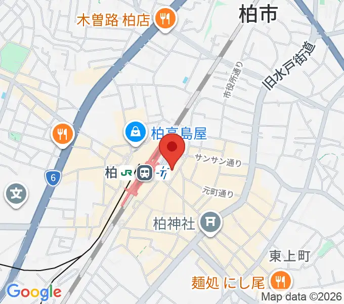 よみうりカルチャー柏の地図