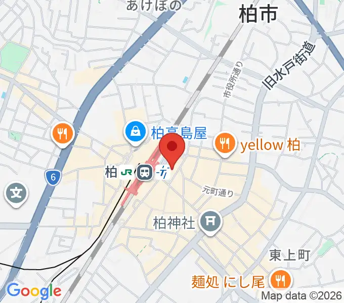 よみうりカルチャー柏の地図