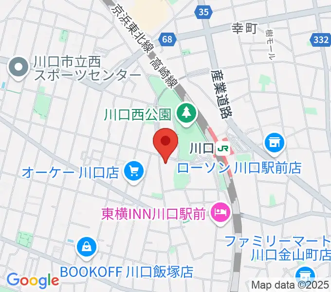 よみうりカルチャー川口の地図