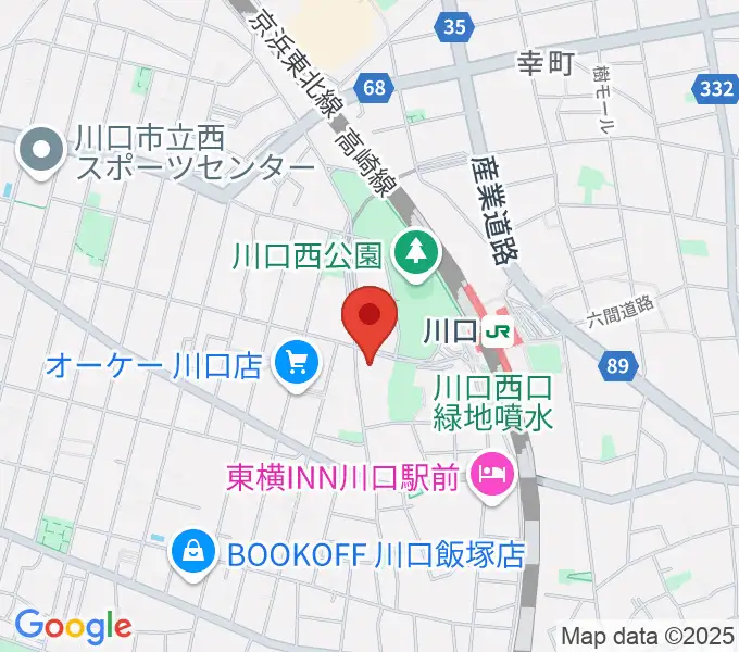 よみうりカルチャー川口の地図