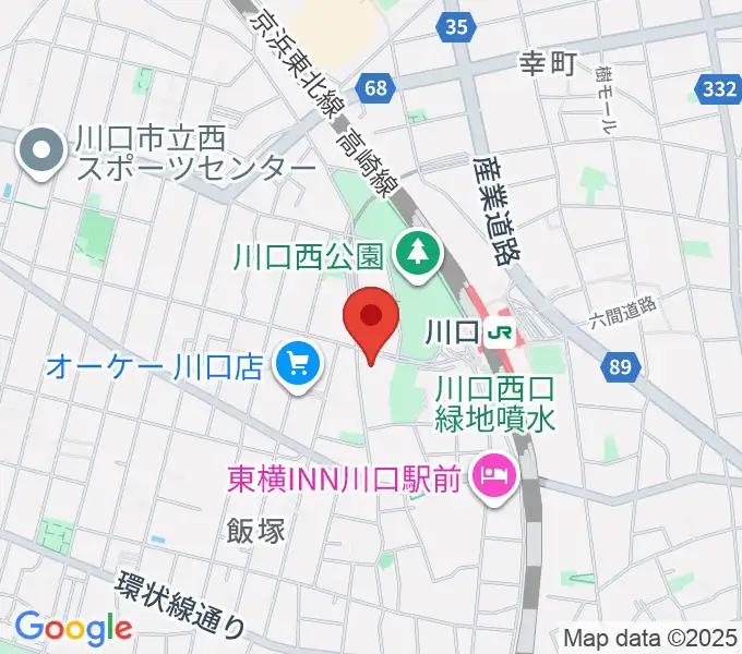 よみうりカルチャー川口の地図