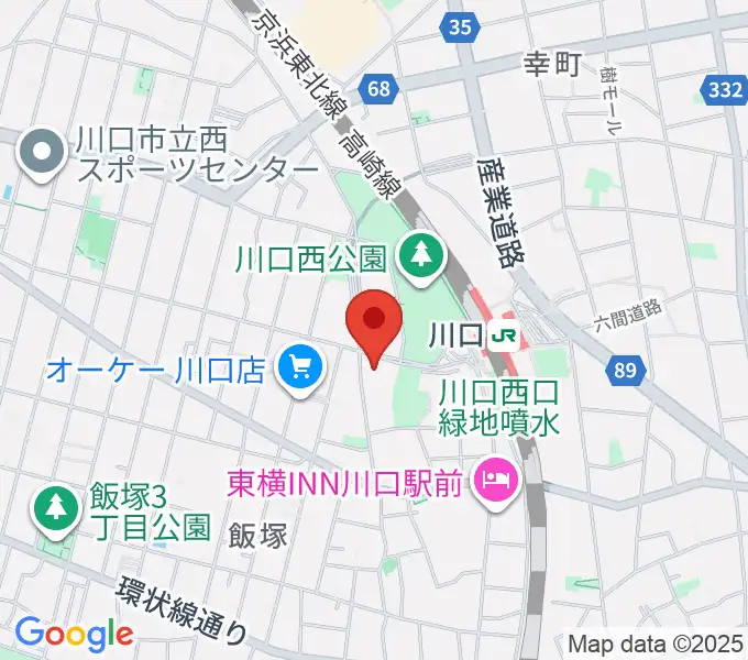 よみうりカルチャー川口の地図