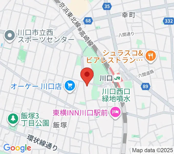 よみうりカルチャー川口の地図