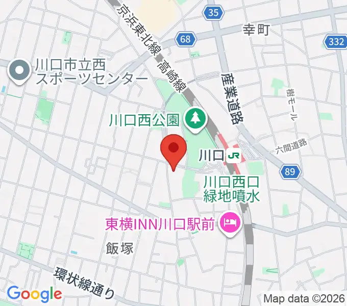 よみうりカルチャー川口の地図