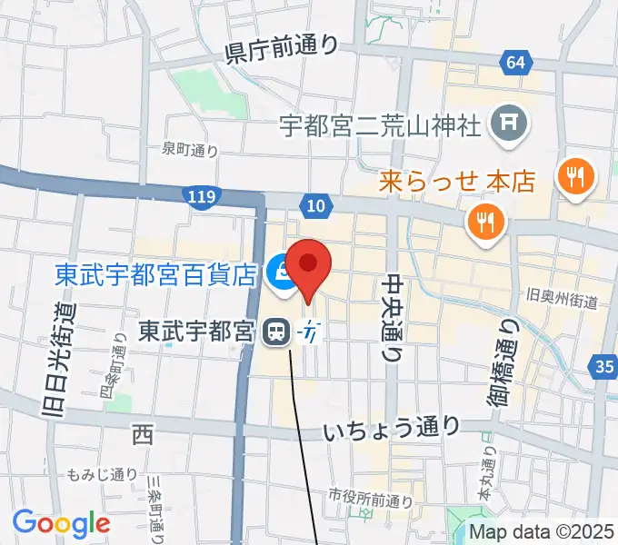 よみうりカルチャー宇都宮の地図