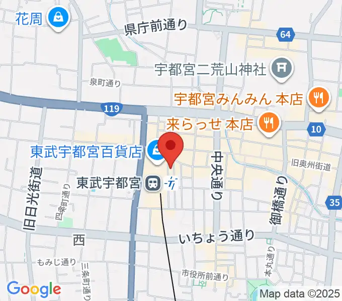よみうりカルチャー宇都宮の地図