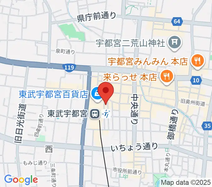 よみうりカルチャー宇都宮の地図