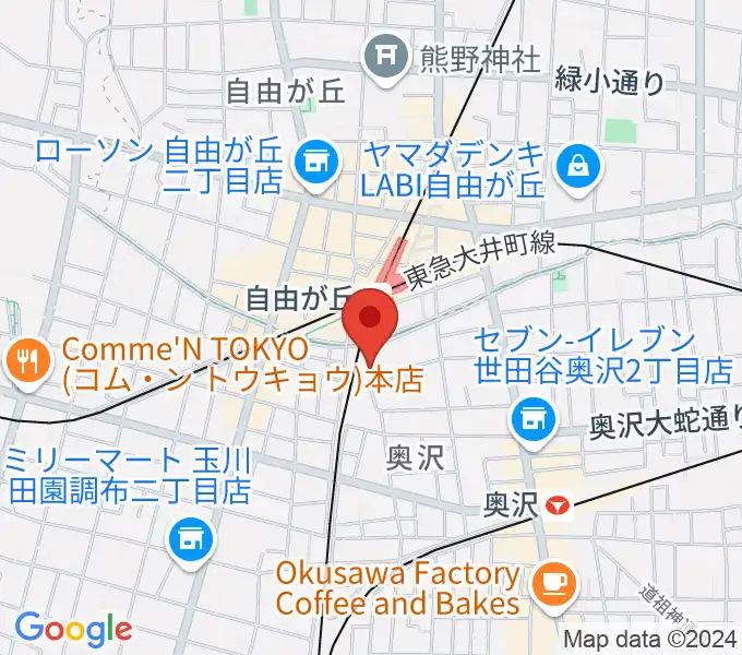 よみうりカルチャー自由が丘の地図