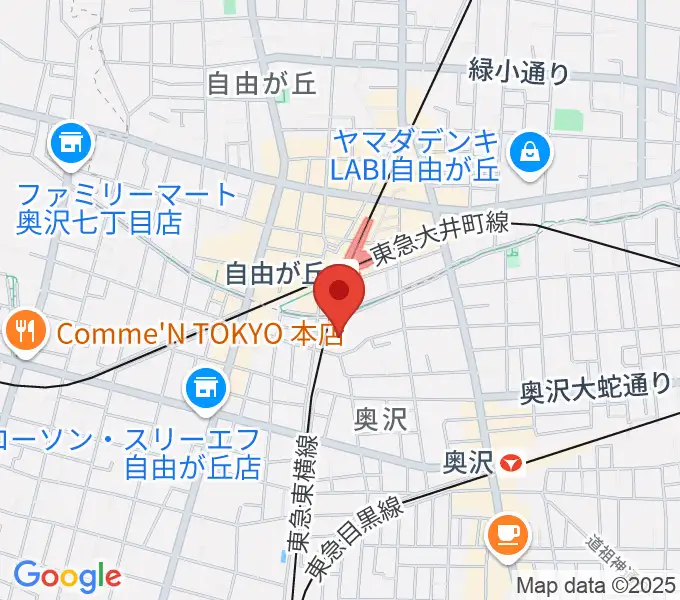 よみうりカルチャー自由が丘の地図