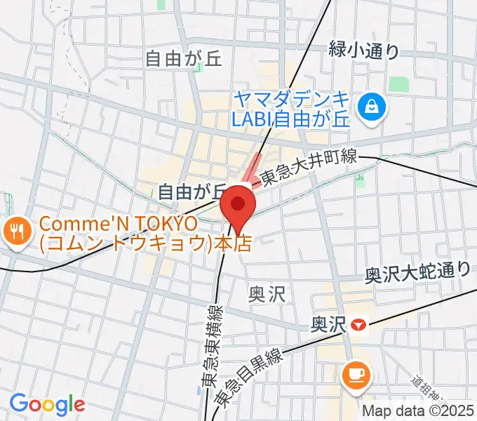よみうりカルチャー自由が丘の地図