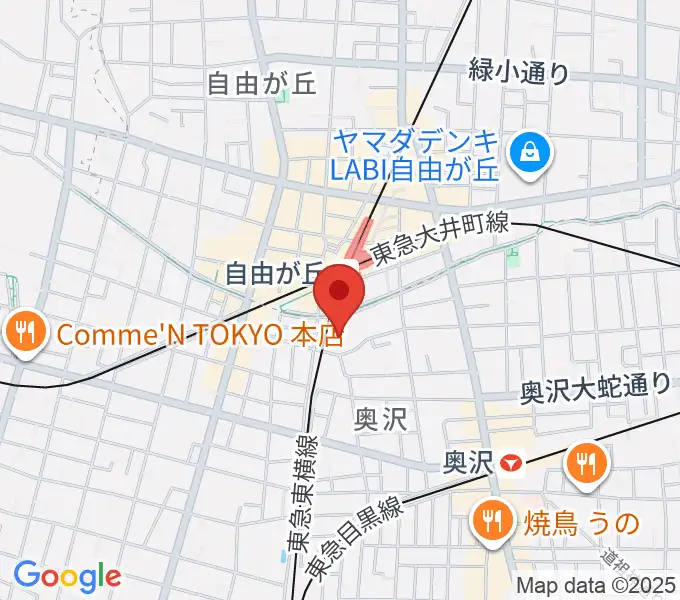よみうりカルチャー自由が丘の地図