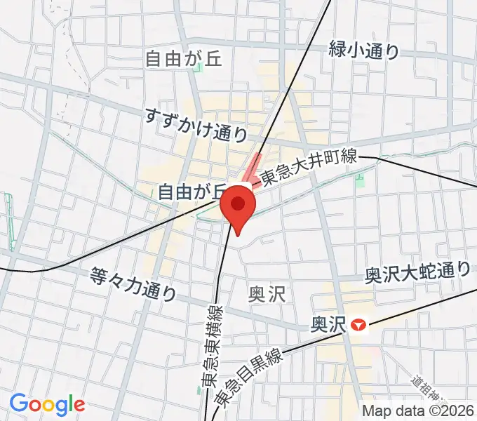 よみうりカルチャー自由が丘の地図