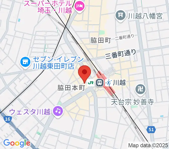 よみうりカルチャー川越の地図