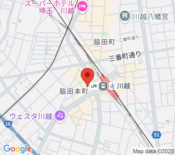 よみうりカルチャー川越の地図