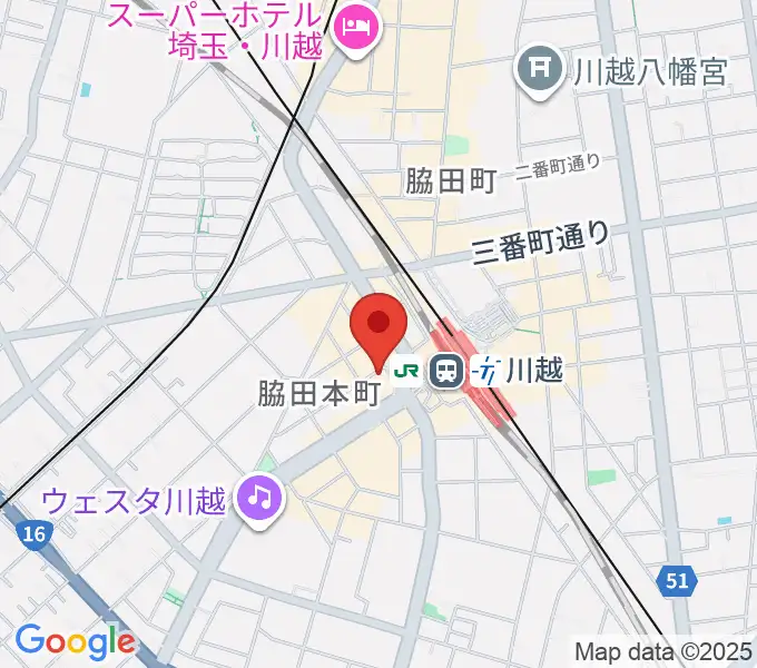 よみうりカルチャー川越の地図