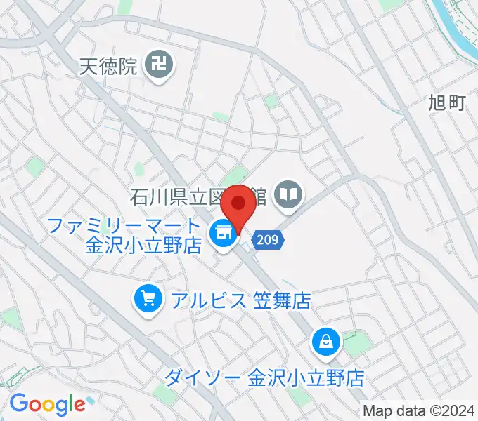 うつのみやカルチャーセンター小立野教室の地図