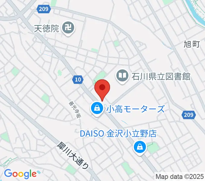 うつのみやカルチャーセンター小立野教室の地図