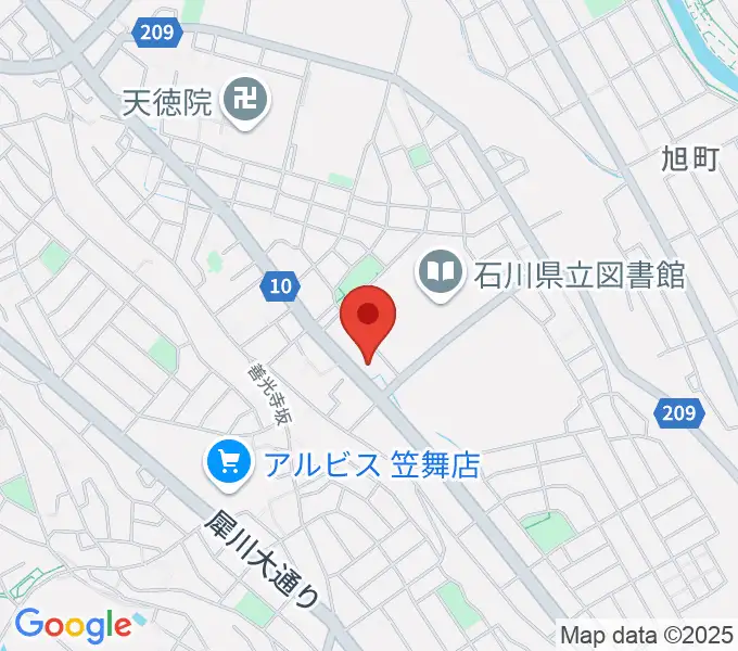 うつのみやカルチャーセンター小立野教室の地図
