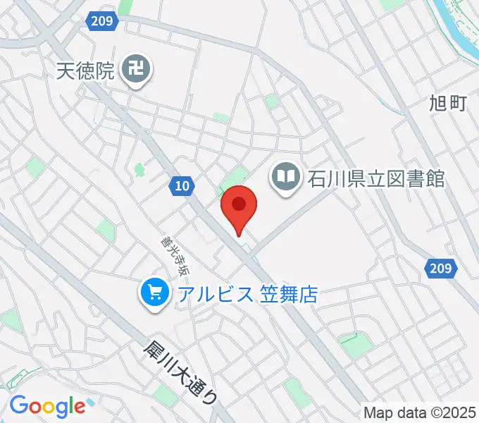 うつのみやカルチャーセンター小立野教室の地図