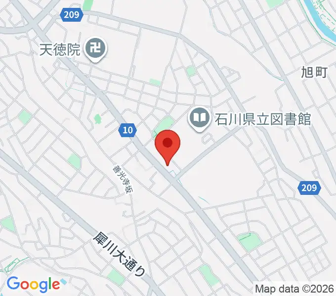 うつのみやカルチャーセンター小立野教室の地図