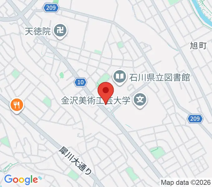 うつのみやカルチャーセンター小立野教室の地図