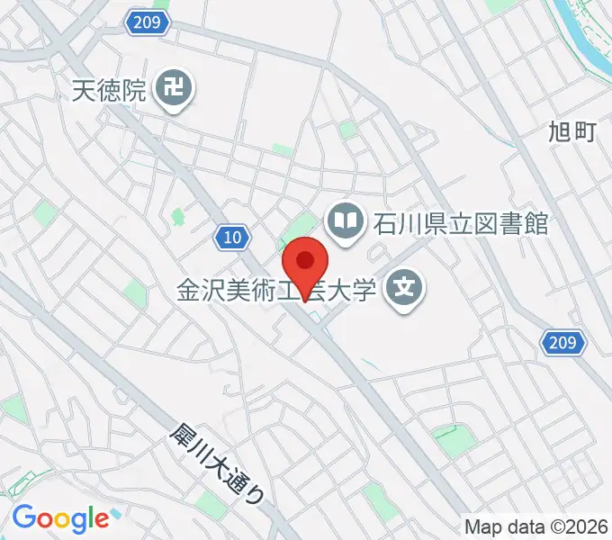 うつのみやカルチャーセンター小立野教室の地図