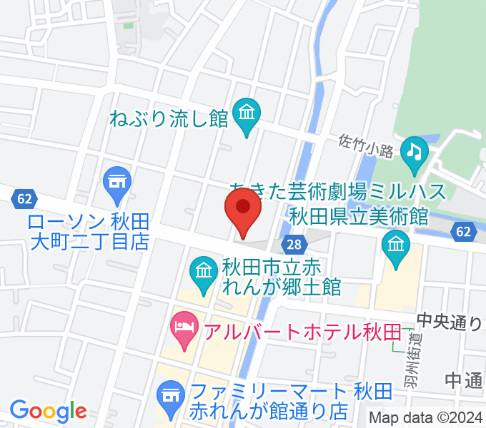 秋田 クラブ スウィンドルの場所