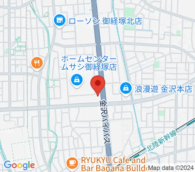 うつのみやミューズインの地図