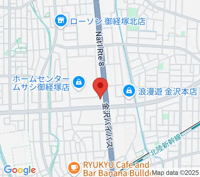 うつのみやミューズインの地図