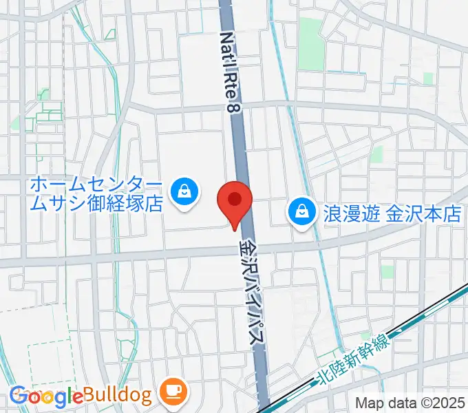 うつのみやミューズインの地図