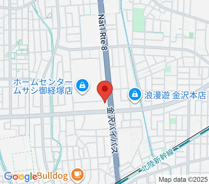 うつのみやミューズインの地図