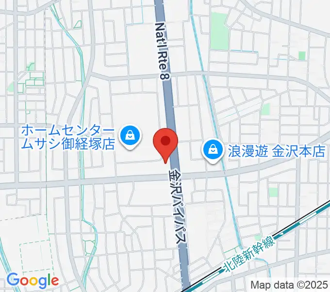 うつのみやミューズインの地図
