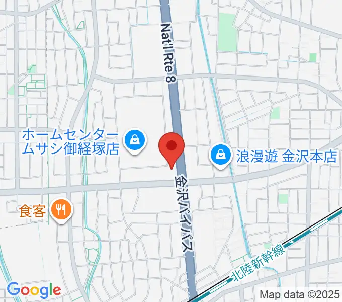 うつのみやミューズインの地図
