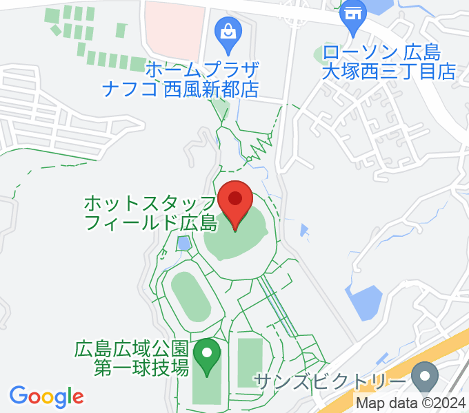 エディオンスタジアム広島の場所