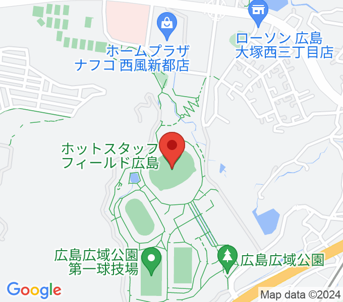 ホットスタッフフィールド広島の場所