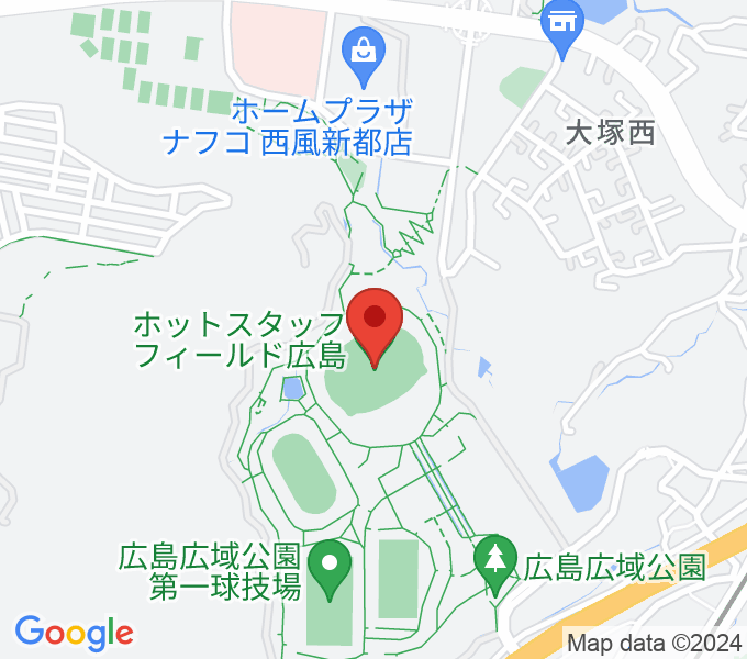 ホットスタッフフィールド広島の場所