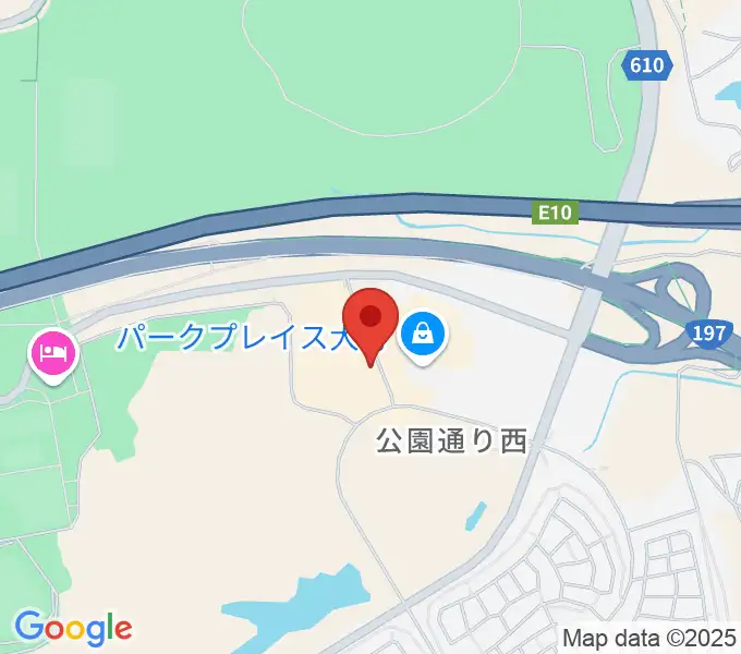 JEUGIAカルチャーセンター パークプレイス大分の地図