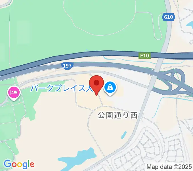 JEUGIAカルチャーセンター パークプレイス大分の地図