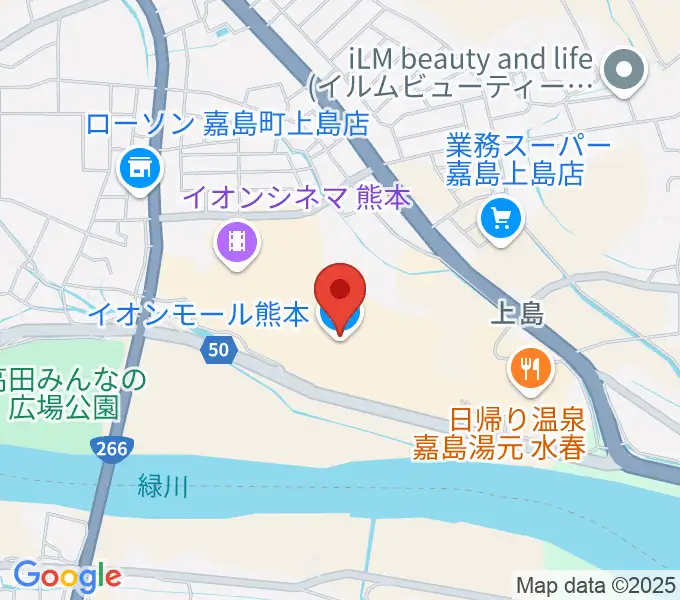 JEUGIAカルチャーセンター イオンモール熊本の地図