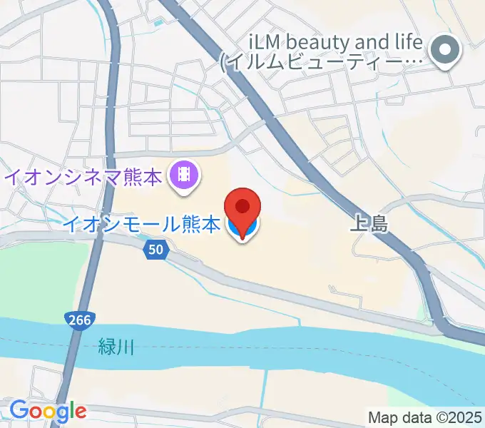 JEUGIAカルチャーセンター イオンモール熊本の地図