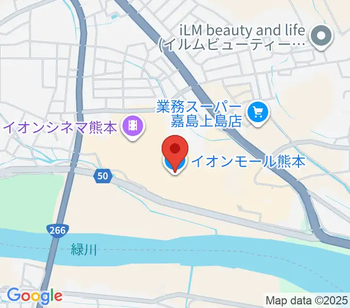 JEUGIAカルチャーセンター イオンモール熊本の地図