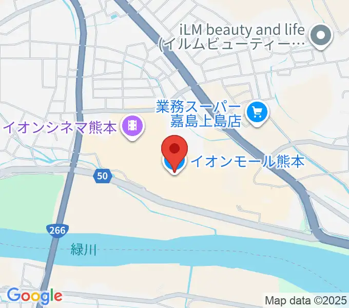 JEUGIAカルチャーセンター イオンモール熊本の地図
