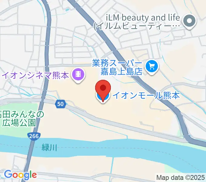 JEUGIAカルチャーセンター イオンモール熊本の地図
