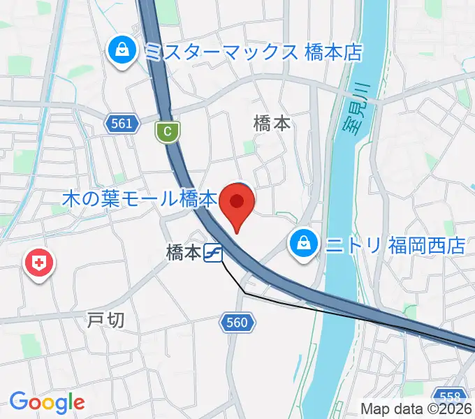 JEUGIAカルチャーセンター 木の葉モール橋本の地図