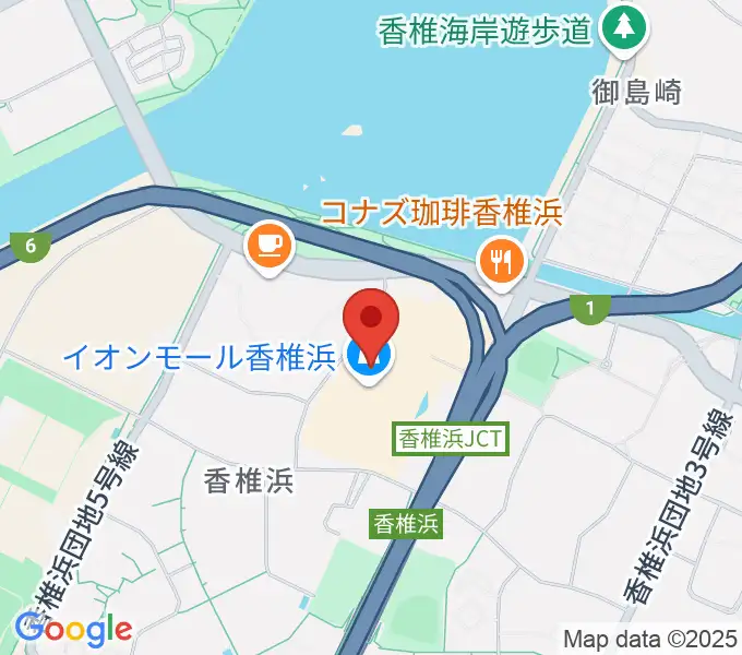 JEUGIAカルチャーセンター イオンモール香椎浜の地図