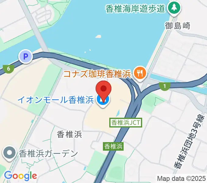 JEUGIAカルチャーセンター イオンモール香椎浜の地図