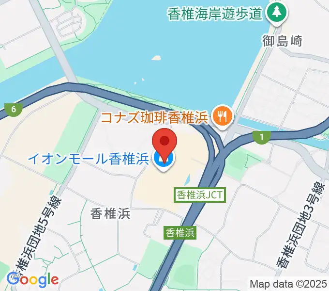 JEUGIAカルチャーセンター イオンモール香椎浜の地図