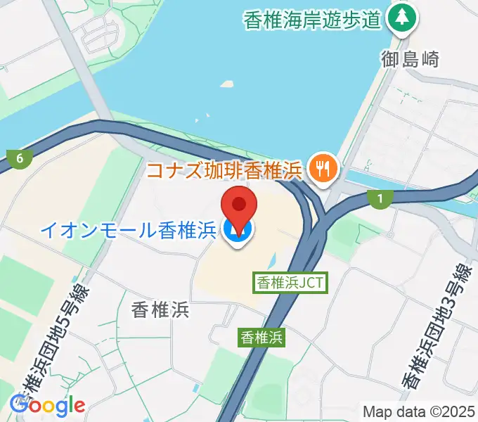 JEUGIAカルチャーセンター イオンモール香椎浜の地図