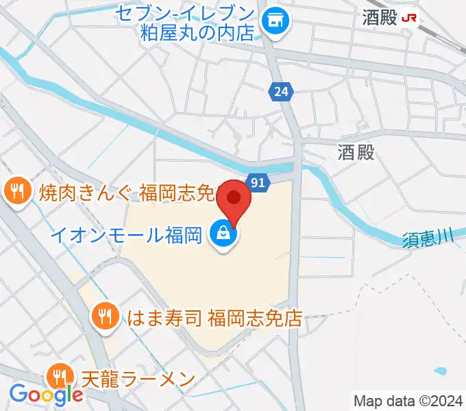 JEUGIAカルチャーセンター イオンモール福岡の地図