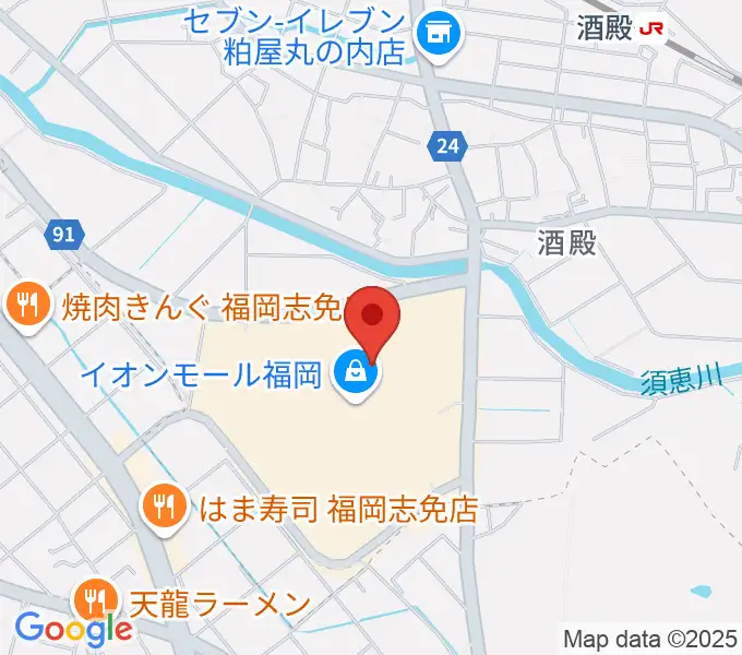 JEUGIAカルチャーセンター イオンモール福岡の地図
